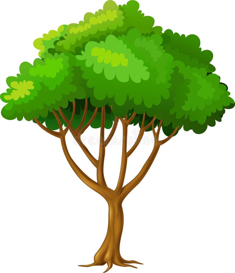 Cool Tree Cartoon stock vector. Illustration of happy - 154132981