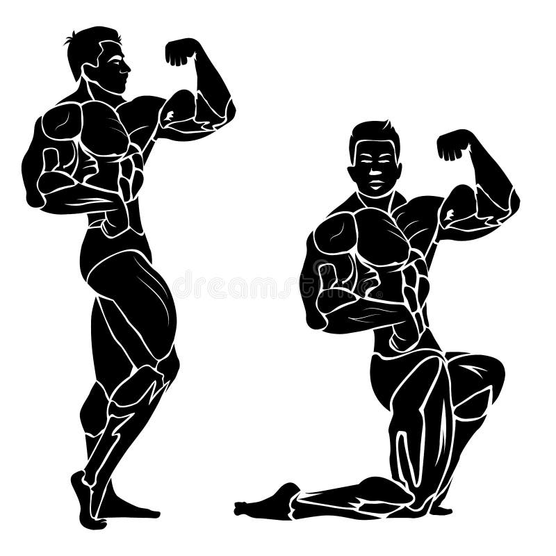 Bodybuilding, Power Lifting, Strongman, Gym, Fitness, Vector ...