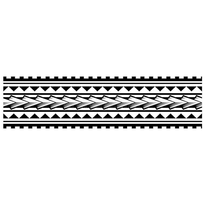 Polynesian Tribal Tattoo Designs, Polynesian Armband. Make a Stencil  Forearm Tattoo. Design Border. Stock Vector - Illustration of stencil, maori:  170686465