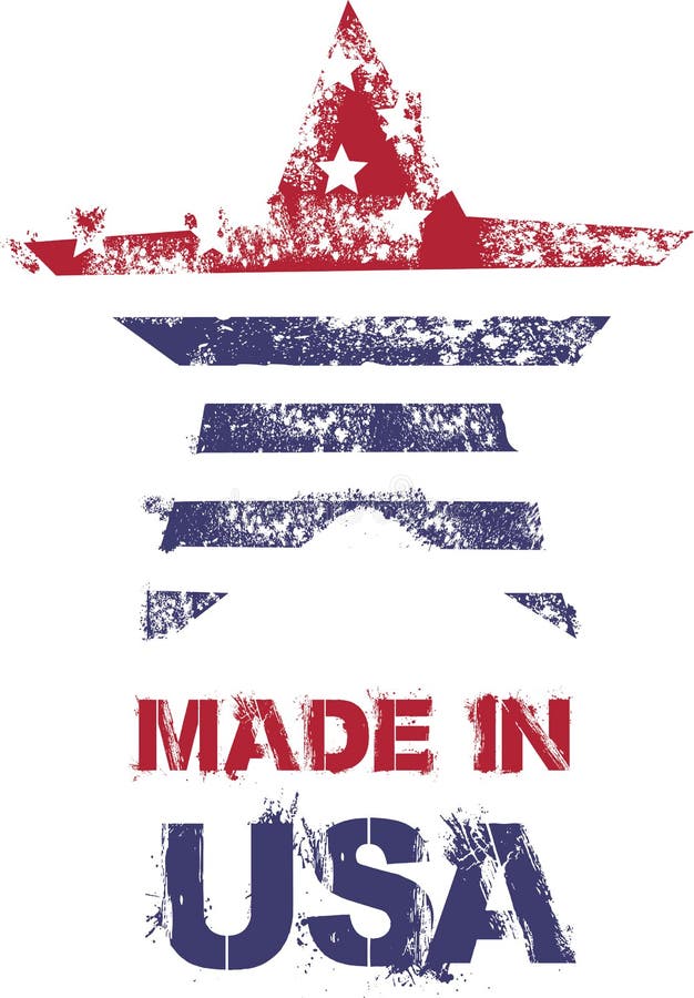 USA Flag Star Stunning T Shirt Print Graphic Artwork Stock Illustration