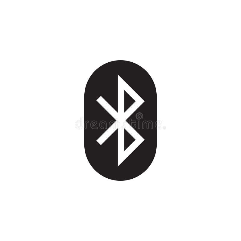 Bluetooth White Icons in Round Glossy Buttons on Black Background