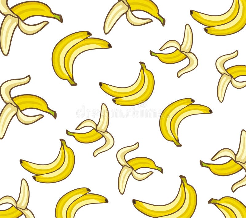 Banana Fruit Background Seamless Vector Pattern. Texture for Wallpapers,  Pattern Fills, Web Page Backgrounds Stock Vector - Illustration of fills,  fruit: 173734069