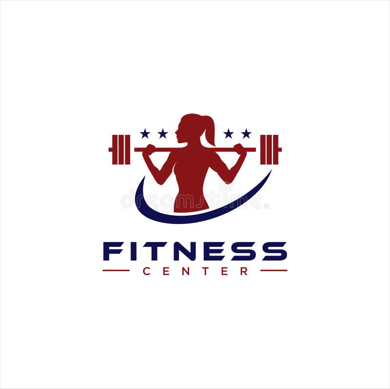 Fitness Center Logo . Sport and Fitness Logo Design Stock Illustration -  Illustration of barbell, athletic: 173898066