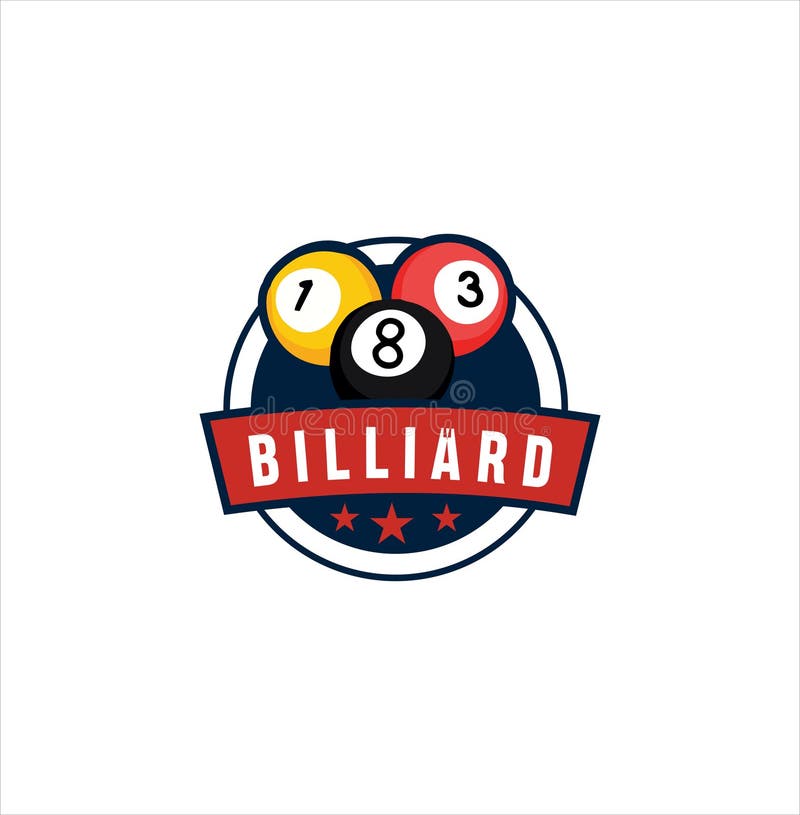 Billiard Logo Template Design . Sport Logo Vector Stock. Billiards Pool