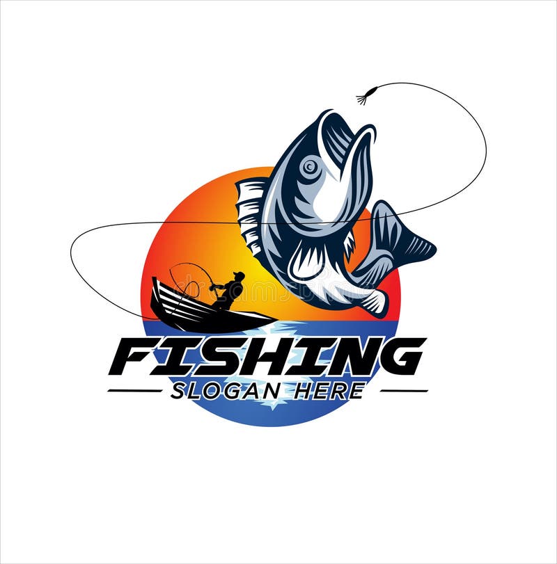 Bass Fishing Logo Stock Illustrations – 3,139 Bass Fishing Logo