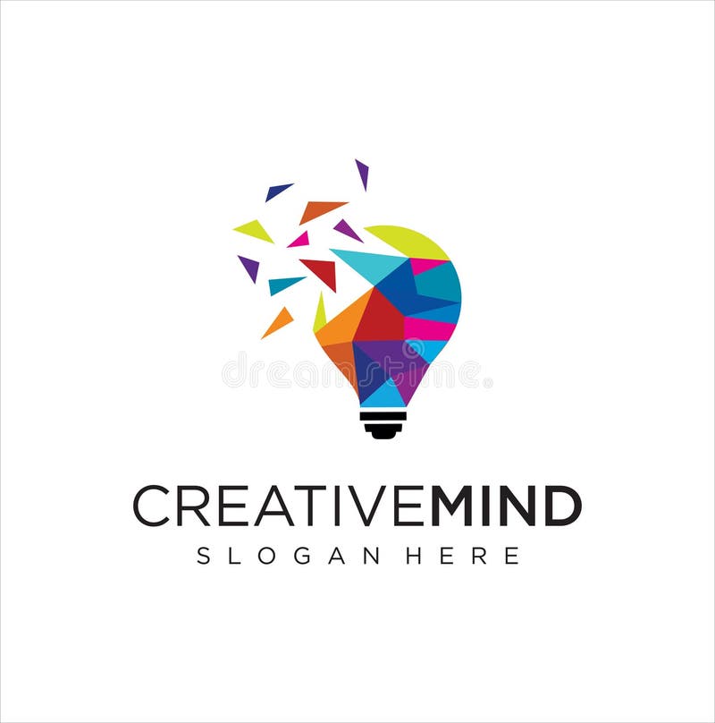 Smart bulb tech logo icon. Idea creative light bulb logo. Bulb digital logo technology Idea. Bulb Logo Design Colorfull. vector illustration