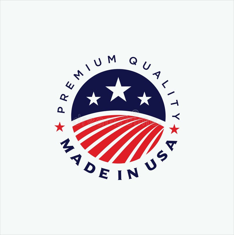 Download Made In USA American Flag Round Vector Icon Stock Vector ...