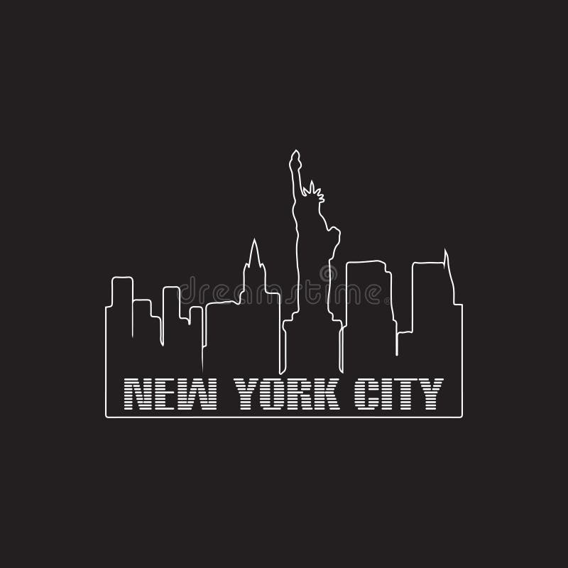 New York City Vector Design for Tshirt, Banner, Graphics, Fashion