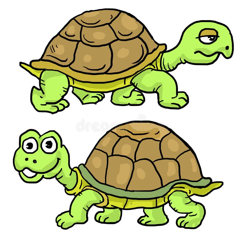 Cartoon Two Tortoise Slowly Walking, Happy and Sad Stock Vector - Illustration of isolated, drawing: 174673620 Cartoon Two Tortoise Slowly Walking, Happy and Sad Stock Vector - Illustration of isolated, drawing: 174673620