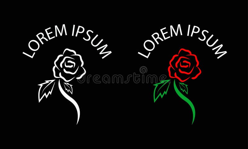 ROSE TEMPLATE LOGO.ROSE LOGO.EPS 10 vector illustration ROSE TEMPLATE LOGO.ROSE LOGO.EPS 10 vector illustration