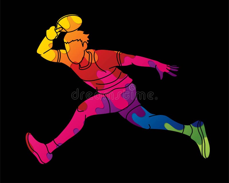 Ping Pong player, Table tennis action cartoon graphic