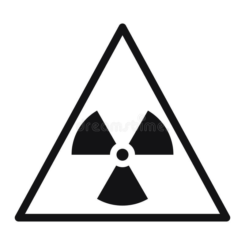 Radioactive Sign for Warning Stock Vector - Illustration of radioactive ...