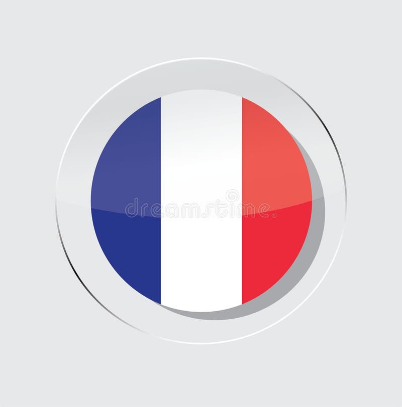 Circle icon vector illustration of a french country flag vector illustration Circle icon vector illustration of a french country flag vector illustration