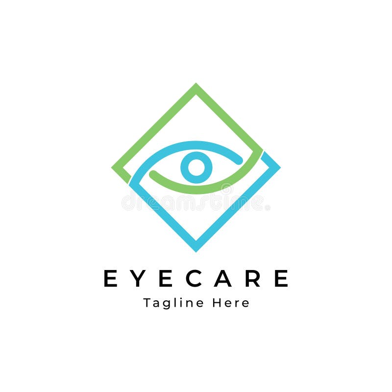Eye care logo design template vector illustration