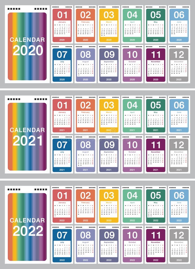 2022 Calendar - Vector Template Graphic Illustration - Japan Version ...