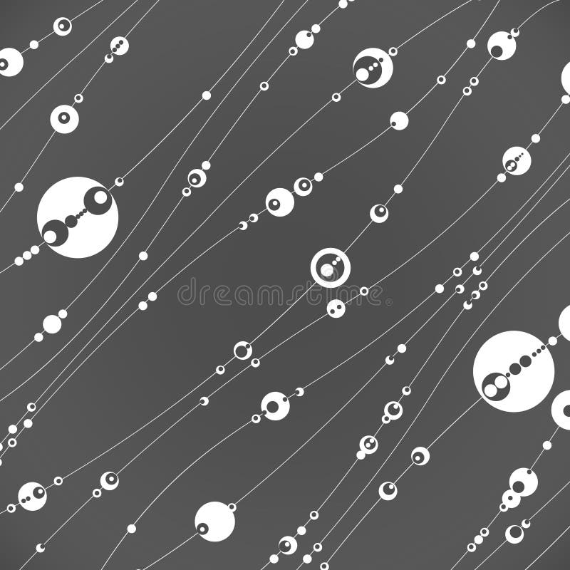 Abstract Background with Dots and Lines. Abstract Art Wallpaper Stock