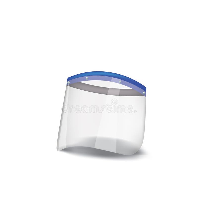 Face cover shield stock illustration