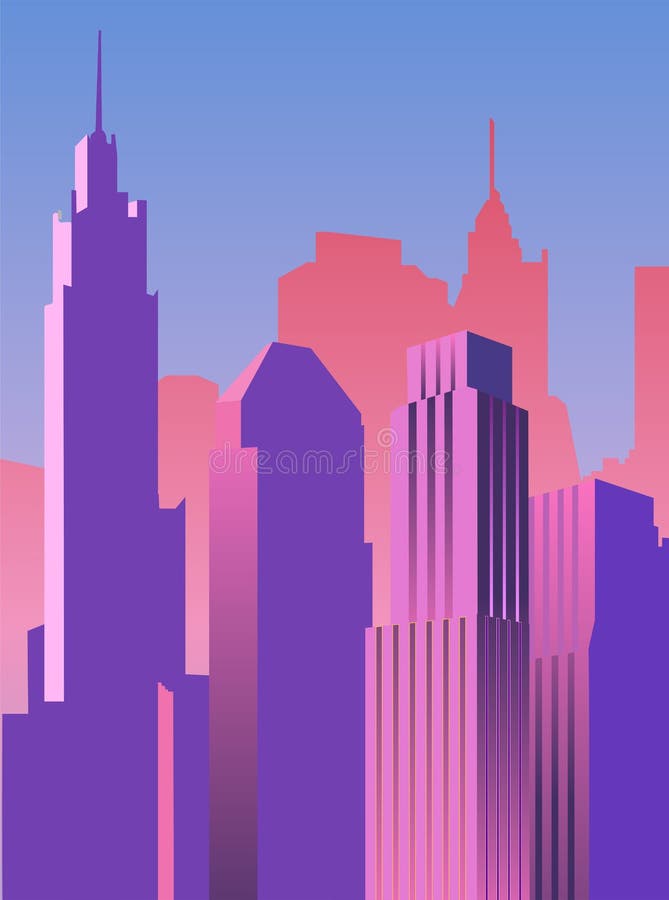 Skyscrapers vector background. City scape. Urban Landscape