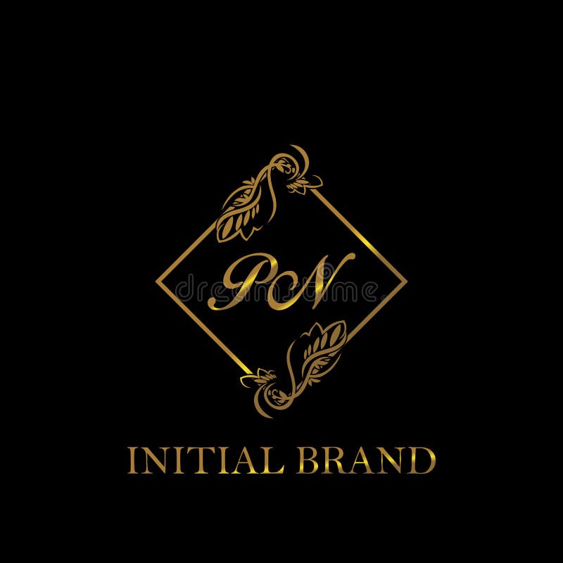 Pn Initial Wedding Logo Template Vector Stock Vector Illustration Of Initials Jewelery 182280019