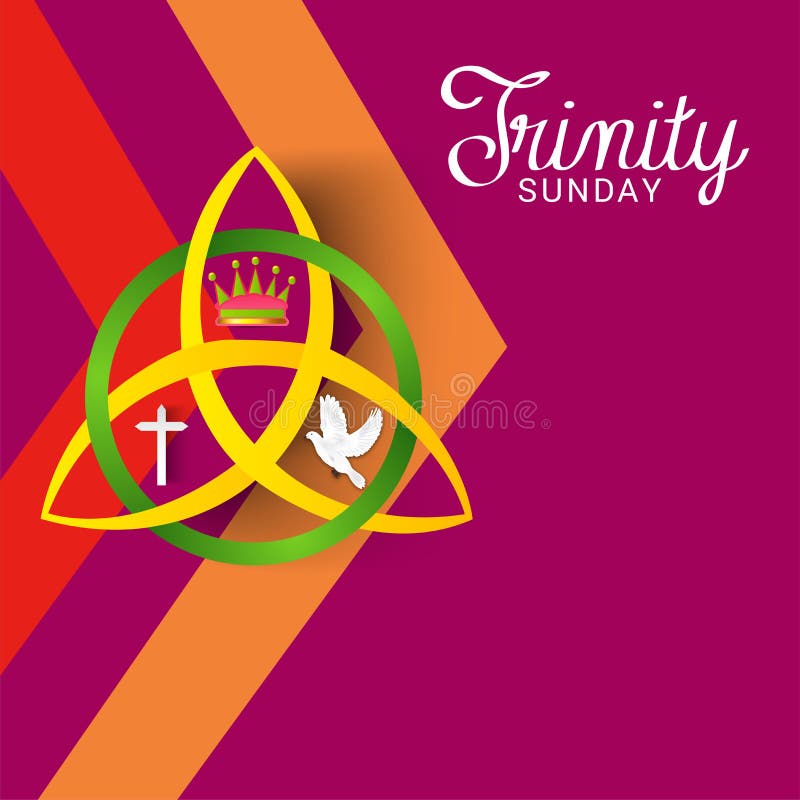 Trinity Sunday. royalty free illustration