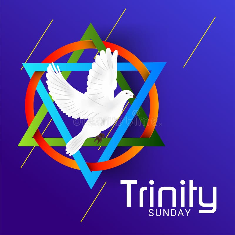 Trinity Sunday. stock illustration