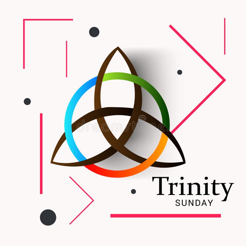 Trinity Sunday. stock illustration