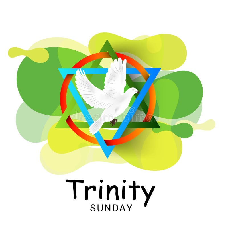 Trinity Sunday. stock illustration