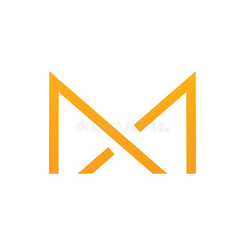 Font Letter M Enveloppe Mail Logo Design Stock Vector Illustration Of Color High