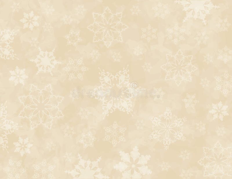 Elegant Cream Colored Snowflake Winter Background Stock Vector -  Illustration of card, texture: 186388494
