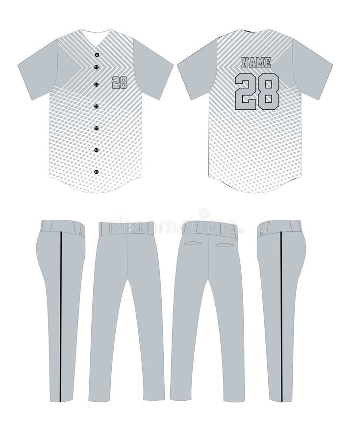 Baseball Jersey Latest Custom Design Templates Stock Vector