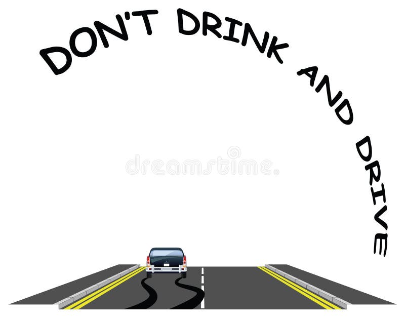 Drive message. Do not Drink and Drive ARD might рисунок.