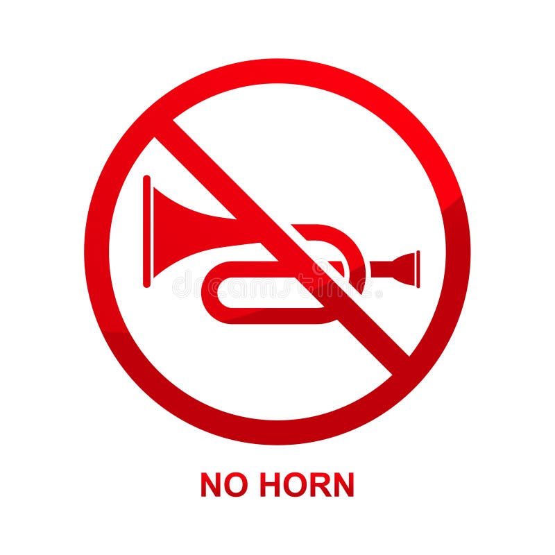 No Horn Sign Stock Illustrations 570 No Horn Sign Stock Illustrations