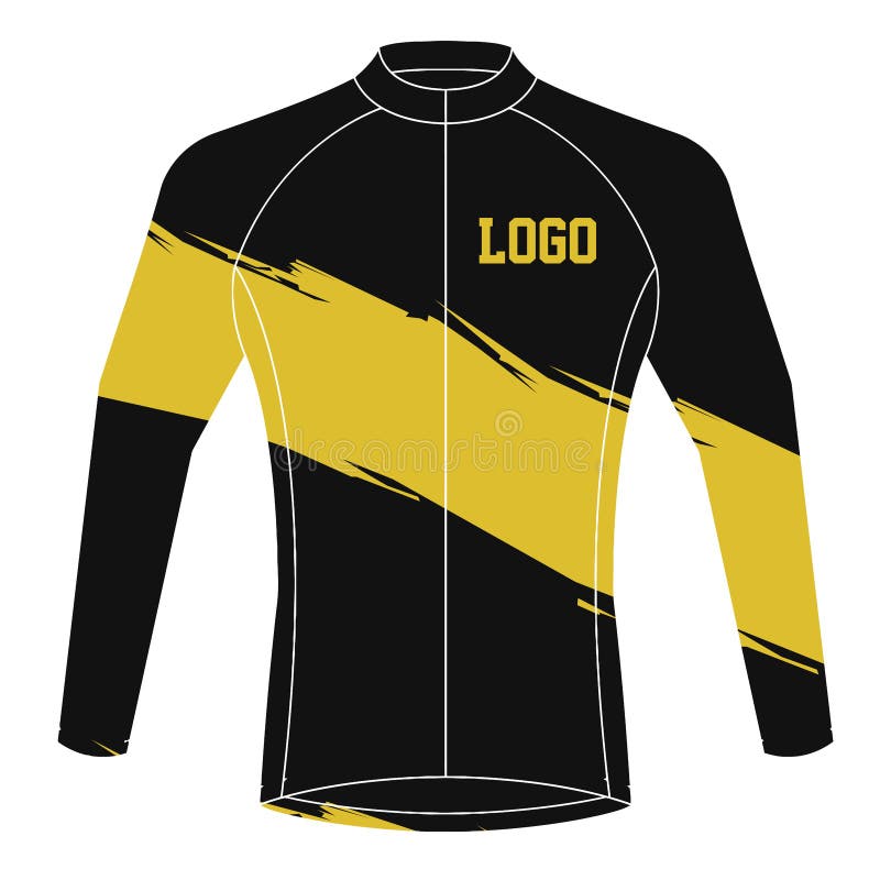 Download Cycling Jersey Full Sleeve Mock Up Design Front And Back ...