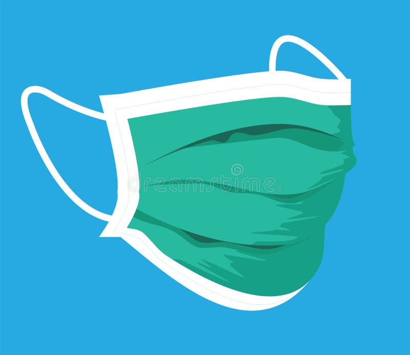Medical Mask N95, Surgical Mask To Avoid Covid 19 Stock Illustration