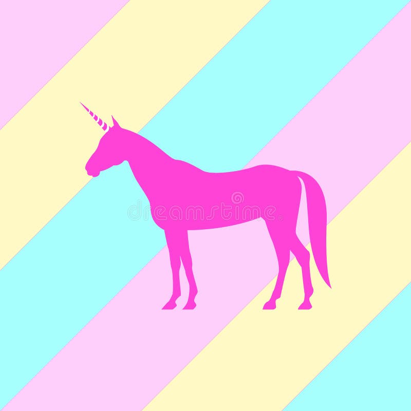 Magic unicorn silhouette, Stylish icons,vintage, background, horses tattoo. Hand drawn unicorn stock illustration Magic unicorn silhouette, Stylish icons,vintage, background, horses tattoo. Hand drawn unicorn stock illustration