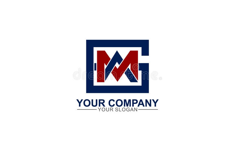 Amg logo letter design Royalty Free Vector Image
