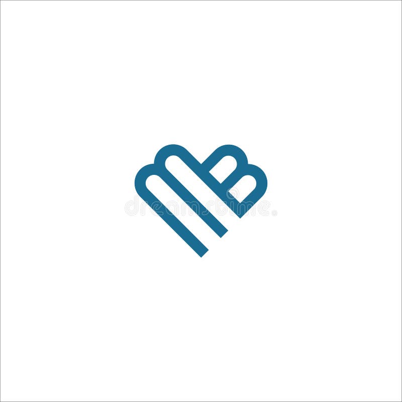 Initial letter mb logo or bm logo vector design template vector illustration