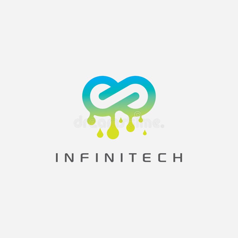 Infinity logo design symbol.Modern infinity icon with bubble - Vector vector illustration