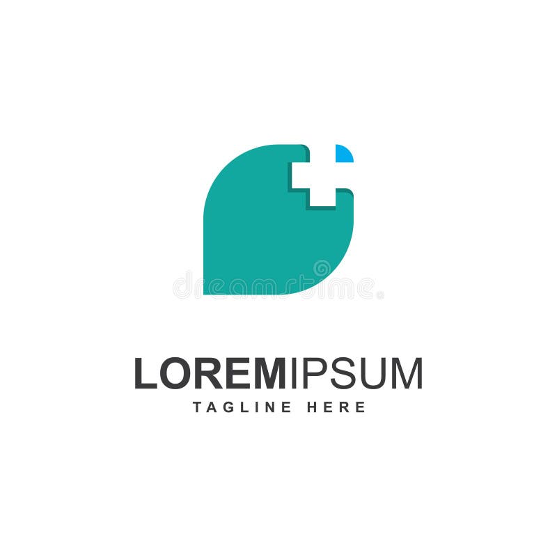 Health care medical logo inspiration stock illustration