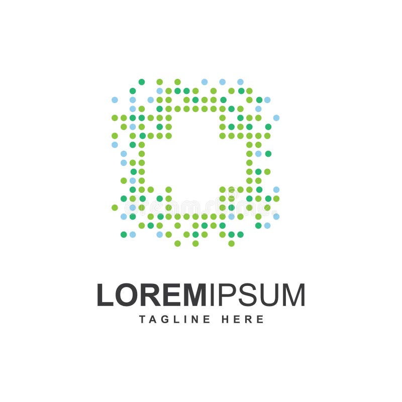 Cross with pixel symbol logo design template royalty free illustration