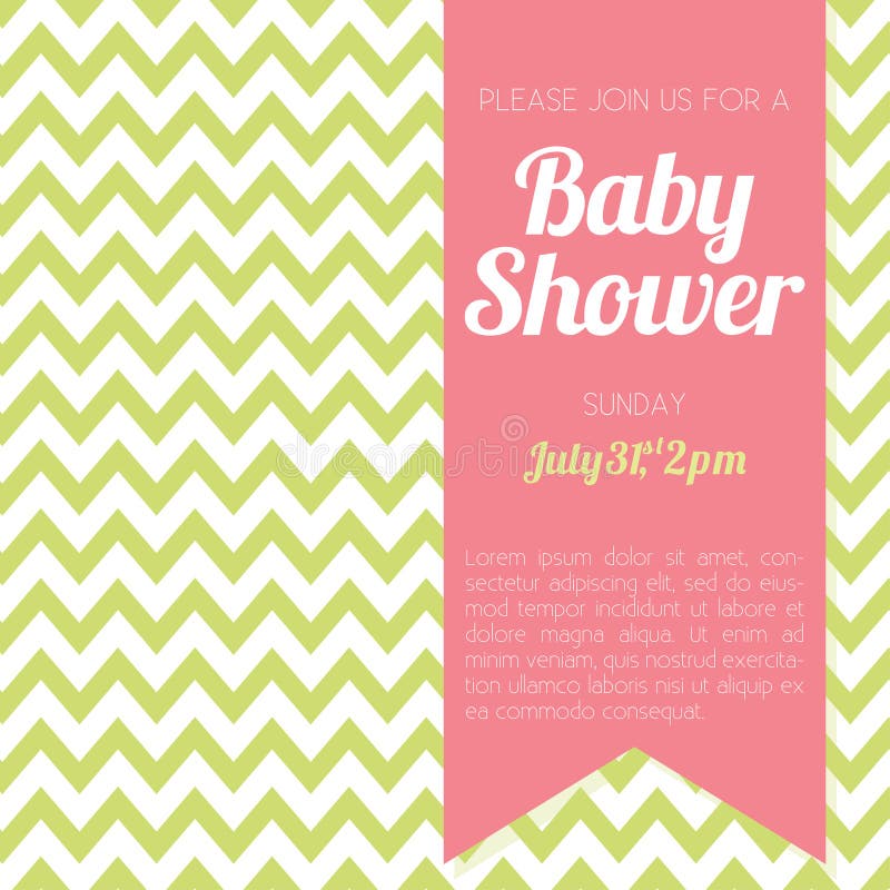 Gender neutral baby shower invitation - vector design. Unisex baby shower vectors