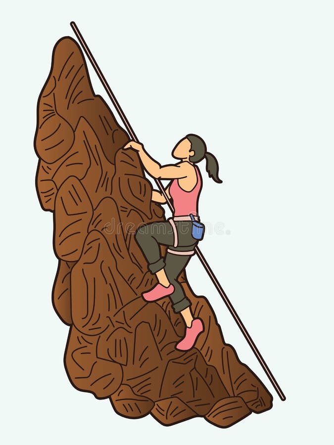 Hiker Climbing Mountain Hiking Cartoon Graphic Vector Stock Vector - Illustration of climb, extreme: 197846658 Hiker Climbing Mountain Hiking Cartoon Graphic Vector Stock Vector - Illustration of climb, extreme: 197846658
