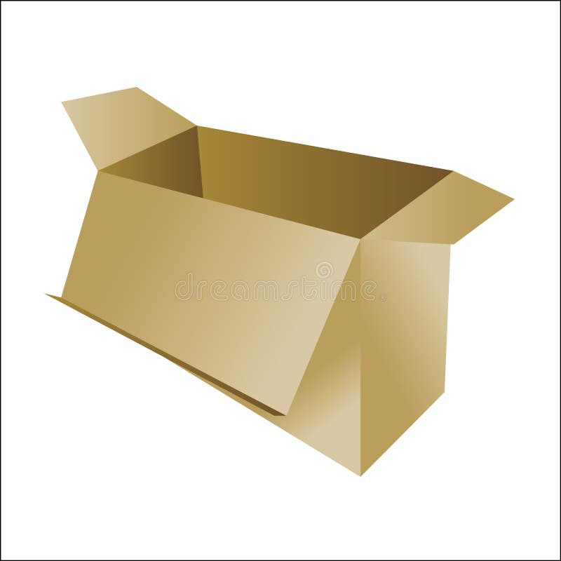 Carton Box Graphic stock illustration. Illustration of corrugated