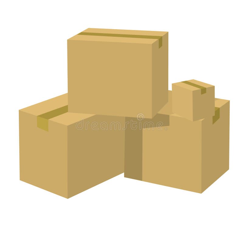 Carton Box Graphic stock illustration. Illustration of design 197997141
