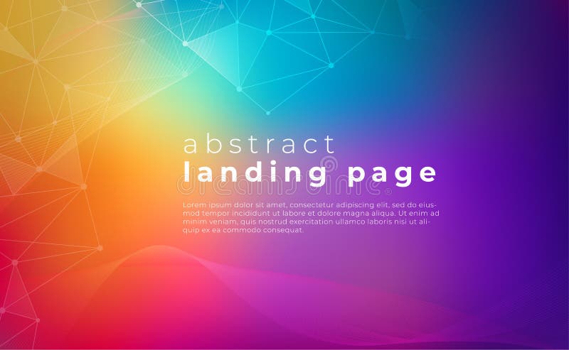 Abstract colorful background, Digital technology banner blue pink background concept with technology line light effects royalty free illustration