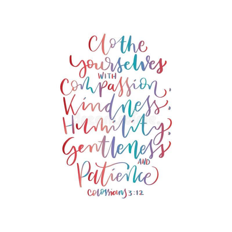 Patience Is Power Modern Hand Lettering And Calligraphy Stock