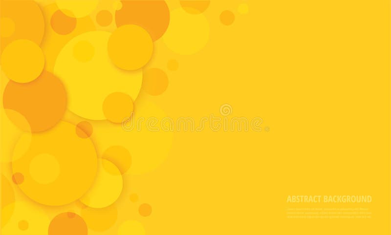 Abstract circles yellow background vector illustration vector illustration