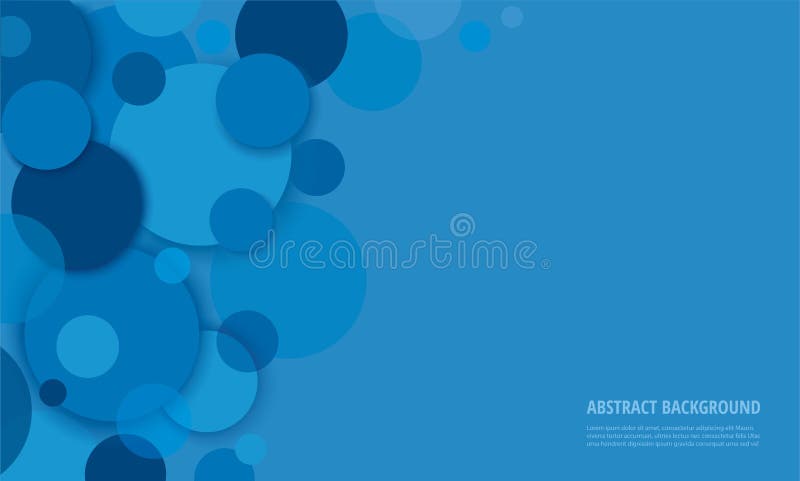 Abstract circles blue background vector illustration stock illustration