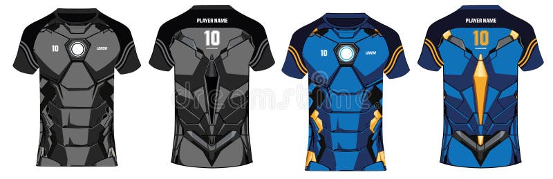 Download Sports 3d T Shirt Jersey Design Template Mock Up Uniform Kit With Front And Back View In Two Color Option Soccer Football Rugby Stock Vector Illustration Of Flat Shirt 199954916
