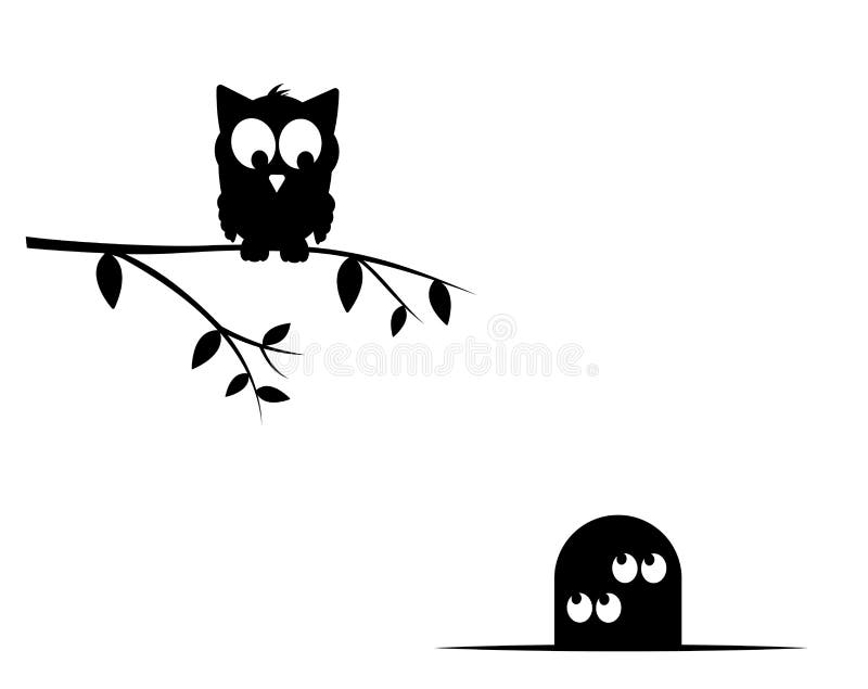 Owl Cartoon Illustration on Branch and Mouse in Hole, Vector. Kids Wall Decals, Childish Wall Art Design, Artwork Stock Vector - Illustration of print, decoration: 204531681 Owl Cartoon Illustration on Branch and Mouse in Hole, Vector. Kids Wall Decals, Childish Wall Art Design, Artwork Stock Vector - Illustration of print, decoration: 204531681